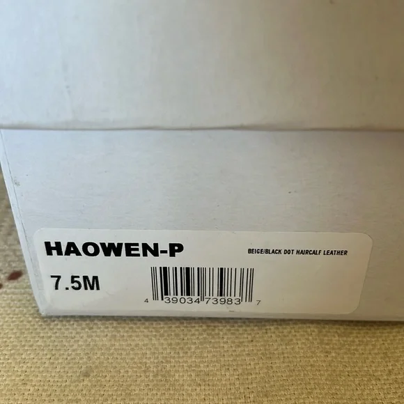 Halogen Women’s Leather Haowen Cheetah Print Fur Pointy Toe Strap Flats Size 7.5 - Picture 16 of 16